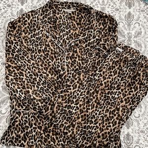 Victoria’s Secret Silk leopard Pj’s